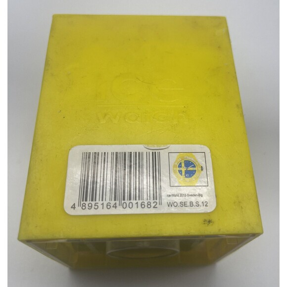 Rare 2012 Ice World Sweden Edition Big Unisex Yellow Blue Analogue Watch New